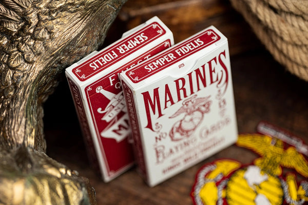 Kings Wild Project Marines Playing Cards – Standard Edition, Poker Size, Custom Index, Collectible Card Deck
