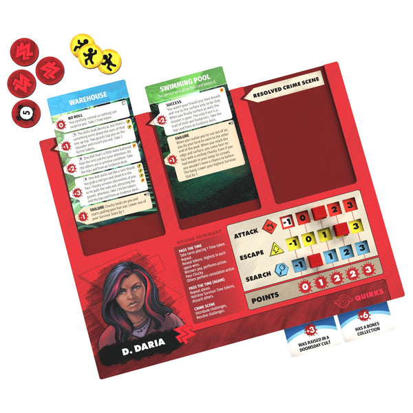 Trick Or Treat Studios Chucky: It’s Time To Play… To The End Board Game - Official Horror Survival Strategy Game, Worker Placement & Push-Your-Luck, 2-4 Players, Ages 14+