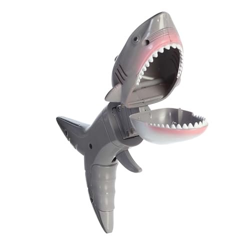 Aurora® Toys Engaging Shark Grabber Toy - Endless Fun - Screen-Free Entertainment - Grey 8 Inches