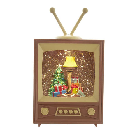 Kurt S. Adler A Christmas Story 8.5-inch Battery-Operated LED Musical Television Table Piece