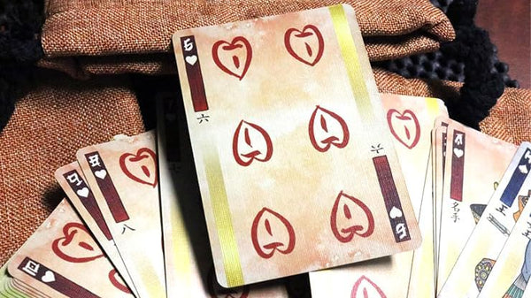 Kings Wild Project Ronin Playing Cards 4-Deck Set (Spades, Clubs, Diamonds, and Hearts Clans) - Standard Edition, Poker Size, Custom Index, Kuniyoshi-Inspired Samurai Artwork