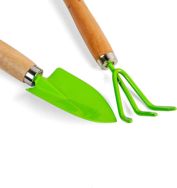 Bigjigs Toys Kids Gardening Set Belt - 4pc Garden Tools Set with Kids Gardening Gloves, Spade & Fork, Quality Outdoor Toys