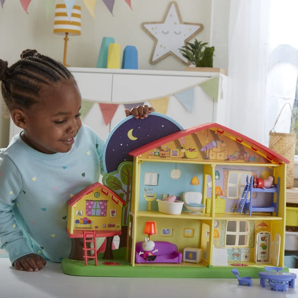 Peppa Pig Playtime to Bedtime House Toy - 3-Story, 5-Room Playset with Lights, Sounds & 3 Figures, Ages 3+