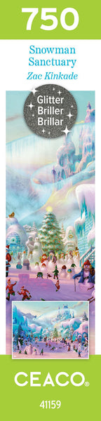 Ceaco Snowman Sanctuary Glitter (Zak Kinkade) 750 Piece Interlocking Jigsaw Puzzle