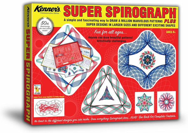 Spirograph Super Spirograph Jumbo Set, Kenner's Commemorative Edition, 75 Piece Set