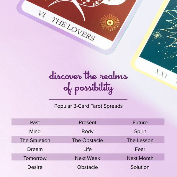 Kalan Tarot Cards Set - Complete Set of Tarot Cards for Beginners and Experts Alike - Traditional - 2.75" W x 4.75" L