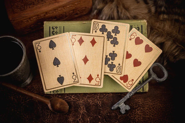 Kings Wild Project Robin Hood Luxury Playing Cards - Standard Edition, Poker Size, Custom Index, Hand‑Drawn Bayeux Tapestry‑Style Artwork