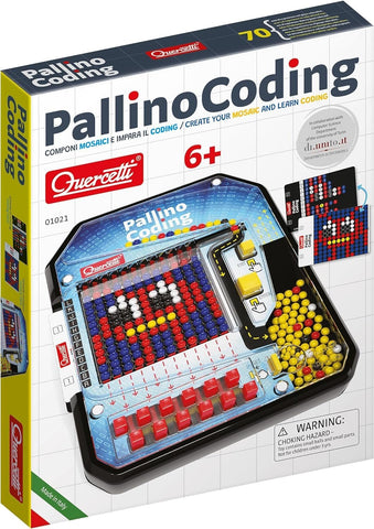 Quercetti Pallino Coding - Create Mosaic Patterns and Learn Beginner Programming Skills, Ages 6+