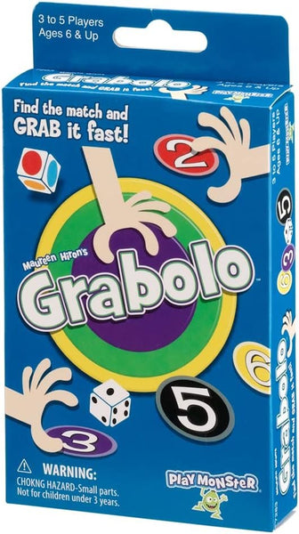 PlayMonster Grabolo Fast-Paced Matching Card Game, 3-5 Players, Ages 6+