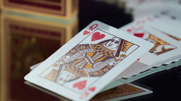 Bicycle Verbena Floral Premium Playing Cards, Gold Foil, 1 Deck