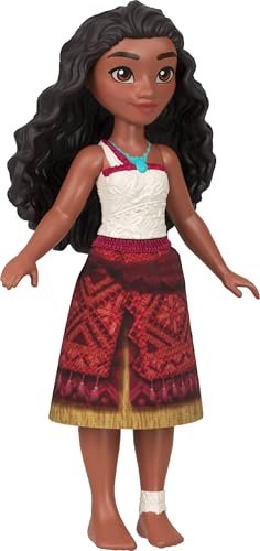 Mattel Disney Moana 2 Toys, Moana & Maui Ocean Adventures 2-Pack with 2 Small Dolls & Hook Accessory, Inspired by The Movie