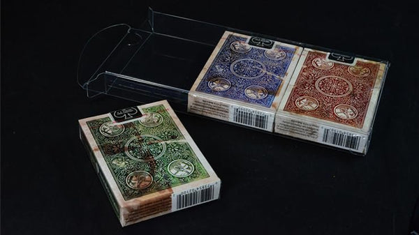 Carat DS3 Triple Deck Sleeves (5 Pack) - Clear PET Archival Playing Card Protectors for USPCC, EPCC, Cartamundi Poker Size Decks