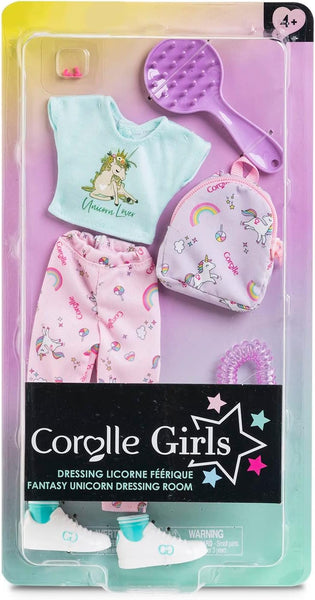 Corolle Girls Fantasy Unicorn Dressing Room - Clothing and Accessories Set Girls Dolls