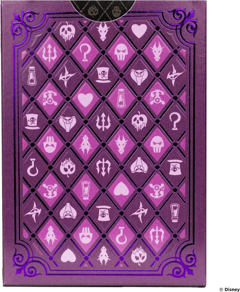 Bicycle Disney Villains Playing Cards - Features 12 Disney Villains Including Scar, Maleficent, Ursula, and More - Green or Purple Playing Cards (Colors May Vary)