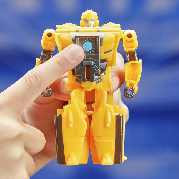 Transformers: One Cog Changer Bumblebee (B-127) & Airachnid, 4-Inch Robot Action Figures, Interactive Toys for Boys & Girls Ages 6 and Up