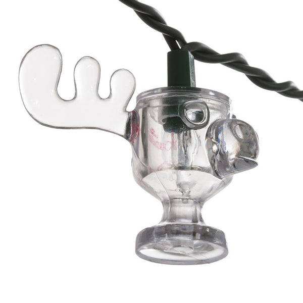 National Lampoon Christmas Vacation Kurt Adler UL 10-Light Wally World Moose Mug Light Set