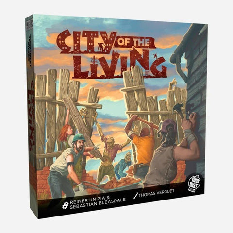 Trick Or Treat Studios City Of The Living Board Game - Zombie Apocalypse Strategy Game, Tableau-Building, Action-Selection, City Rebuilding & Survival, 2-4 Players