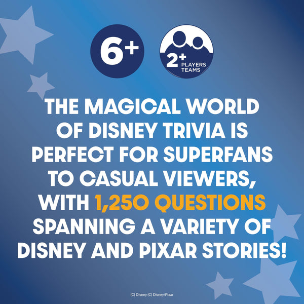 PlayMonster The Magical World of Disney Trivia Board Game - Blue Box Edition - 1,250 Questions for Disney Fans, Family & Travel Game, 2+ Players Ages 6+