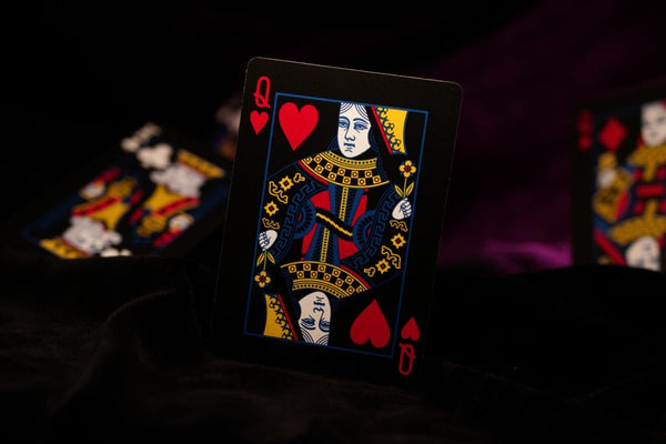 Bicycle Reverse Playing Cards (Pink & Black) - Black Reversed Back USPCC Premium Deck for Magicians, Cardists & Collectors