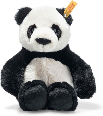 Steiff Ming Panda, Premium Panda Stuffed Animal, Panda Toys, Stuffed Teddy Bear, Teddy Bear Plush, Cute Plushies, Plushy Toy for Girls Boys and Kids, Soft Cuddly Friends (Black & White, 11")