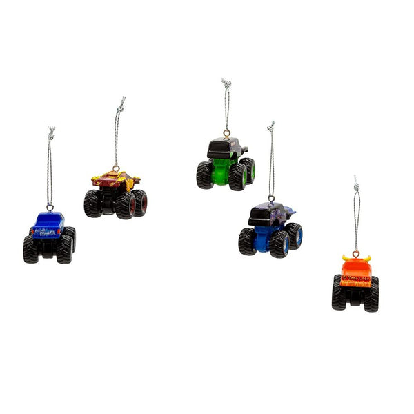 Kurt Adler Monster Jam® Miniature Ornament Set, 5-Piece Set
