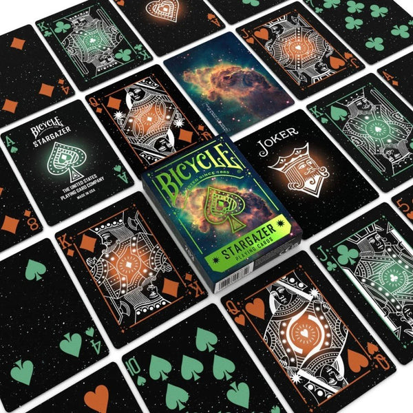 Bicycle Stargazer 203 Playing Cards, Jet In Carina Nebula Themed Deck, Poker Size