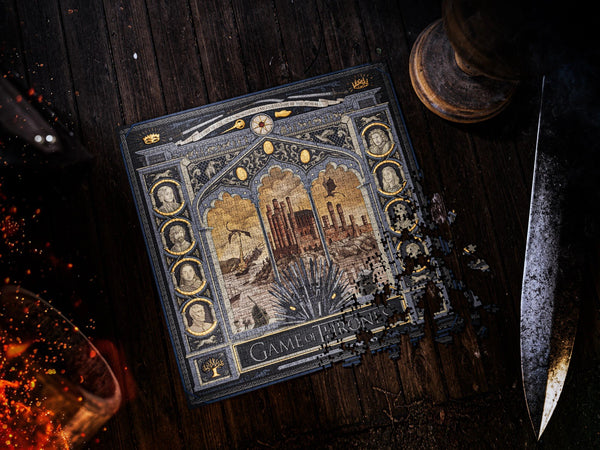theory11 Game of Thrones Jigsaw Puzzle - Conquer the Seven Kingdoms - Officially Licensed 1,000 Piece Intermediate Puzzle for Ages 14+