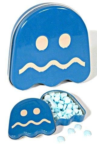 Pac-Man Candy Turned Ghost Sour Tin (Colors may vary) by Boston America