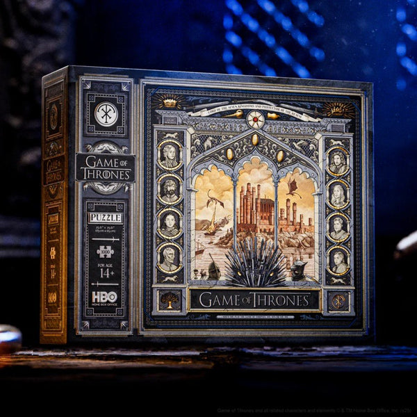 theory11 Game of Thrones Jigsaw Puzzle - Conquer the Seven Kingdoms - Officially Licensed 1,000 Piece Intermediate Puzzle for Ages 14+