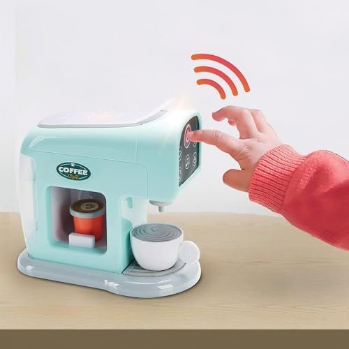 Nothing But Fun Toys My First Coffee Maker Playset Designed for Children Ages 3+ Years Teal 10.35" x 5.63" x 9.57"
