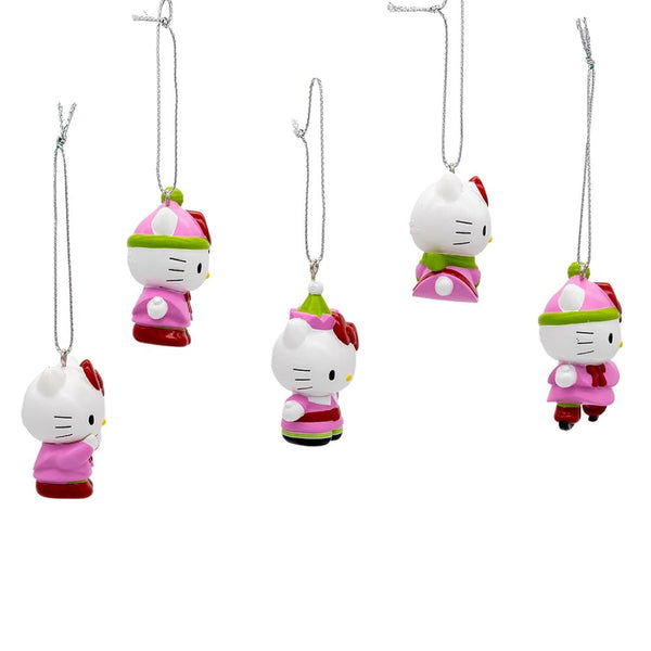 Kurt Adler 5-piece Set of Hello Kitty™ Miniature Ornaments