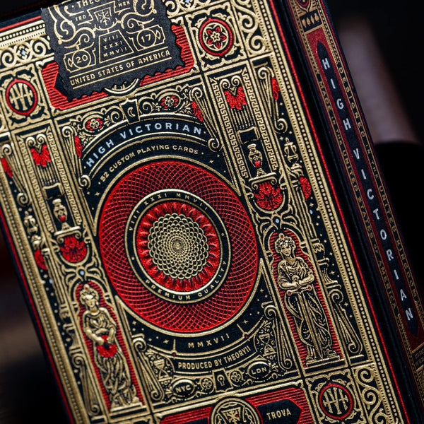 theory11 High Victorian Red Playing Cards, Poker Size Standard Index
