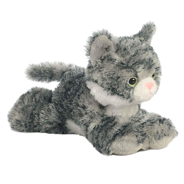 Aurora® Adorable Mini Flopsie™ Lily™ Stuffed Animal - Playful Ease - Timeless Companions - Gray 8 Inches