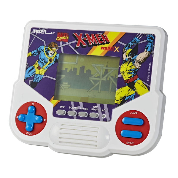 Hasbro Gaming Tiger Electronics Marvel X-Men Project X Electronic LCD Video Game, Retro-Inspired 1-Player Handheld Game, Ages 8 and Up