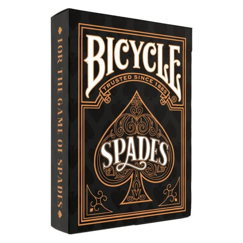 Bicycle Spades Playing Cards - Gold‑Trimmed Trump Suits, Air‑Cushion Finish, Includes Rules - High‑Quality Spades Card Game Deck