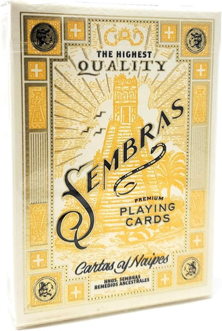 theory11 Sembras Premium Playing Cards, Gold Foil, Artist‑Designed, Poker Size Standard Index, 1 Deck
