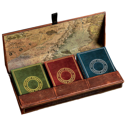 Kings Wild Project The Lord of the Rings Triple Set - Three Deck Luxury Playing Cards Premium Collectible Box Set Inspired by J.R.R. Tolkien’s Middle Earth