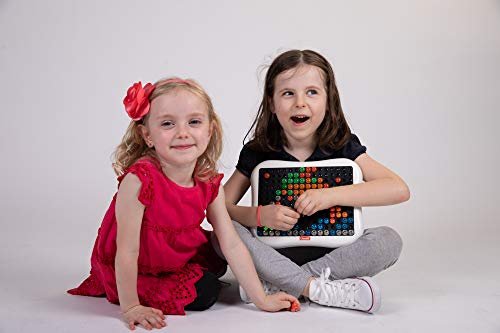 Quercetti: Peg Brite - Light-Up Image Toy, Create Mosaic Board Art, 120 Pegs & Bright LEDs, 12 Sample Pattern Templates, Free Play Designing, Kids 3+