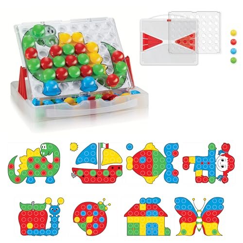 Quercetti Fantacolor Junior Box Mosaic Pegboard Set