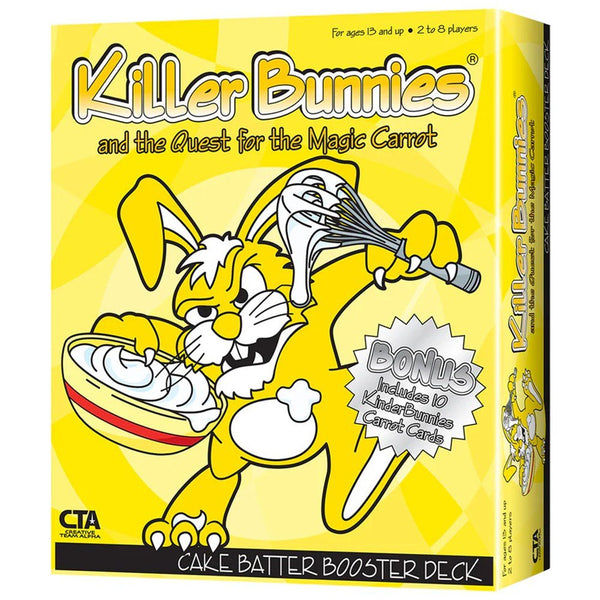 Playroom Entertainment Killer Bunnies and The Quest for The Magic Carrot - Cake Batter Booster Expansion, a Fluffy and Delicious Addition to The Base Game!
