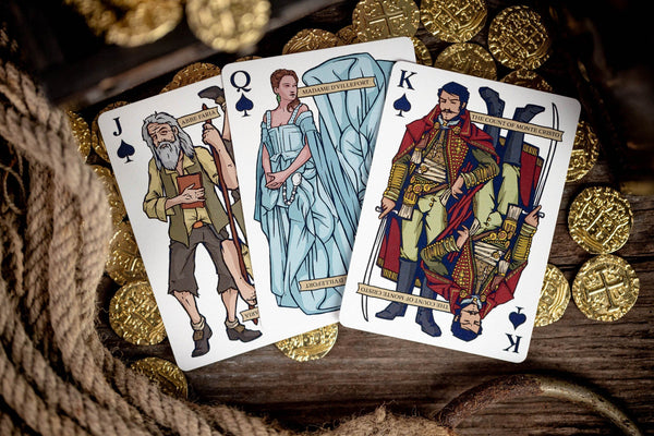 Kings Wild Project The Count of Monte Cristo Luxury Playing Cards – Standard Edition, Poker Size, Custom Index, Collectible Novel-Inspired Deck