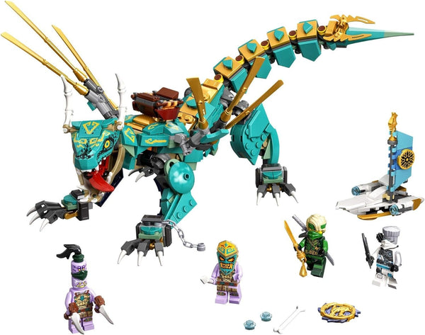 LEGO NINJAGO Jungle Dragon 71746 Building Kit; Ninja Playset Featuring Posable Dragon Toy and NINJAGO Lloyd and Zane; Cool Toy for Kids Who Love Imaginative Play, New 2021 (506 Pieces)