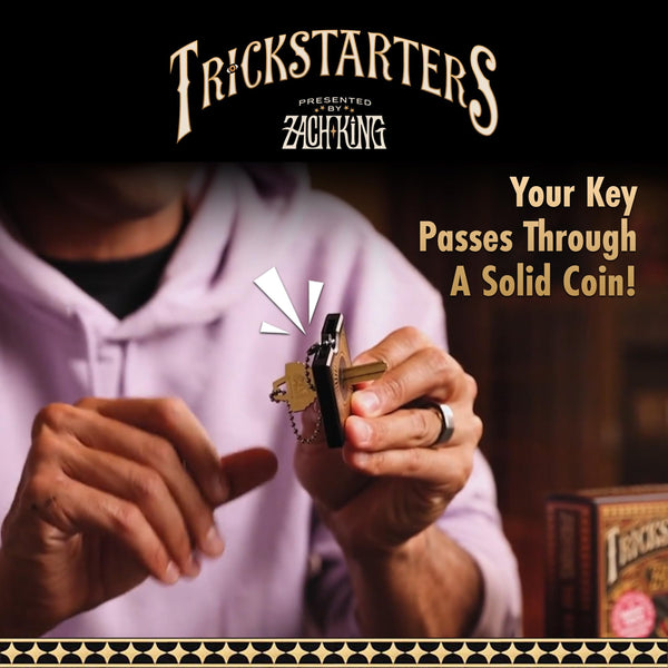 theory11 & Zach King Trickstarters Key Coin Mystery | Key Penetrates USA Quarter | Easy-to-Learn, Real-World Magic for Performers