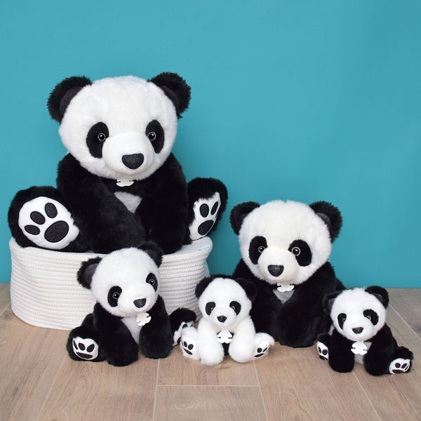 Histoire D’ours Classic Panda Plush Stuffed Animal – Soft Black & White Panda Bear – Premium French-Designed Kids Toy & Gift – Machine Washable, 13.8″ HO2868
