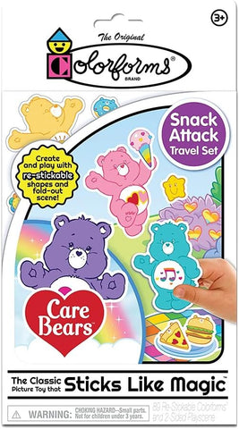 Colorforms Travel Play Set - Care Bears - The Classic Picture Toy That Sticks Like Magic - for Ages 3+