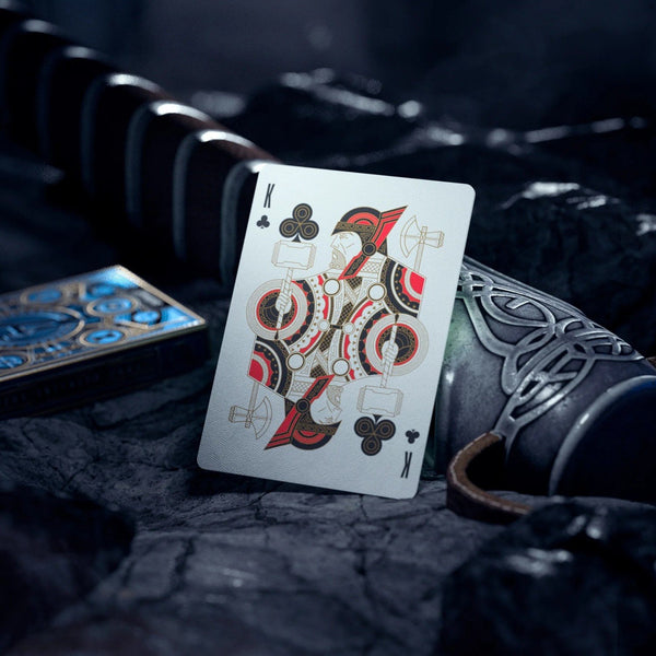 theory11 Avengers Blue Edition Premium Playing Cards - Marvel Studios' The Infinity Saga Deck, Poker Size Standard Index