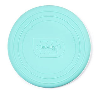 Bigjigs Toys Frisbee Flying Disc (Eggshell Green) - Silicone Frisbee for Kids, Quality Flying Saucers, Beach Toys & Garden Toys, Holiday Toys for Toddlers