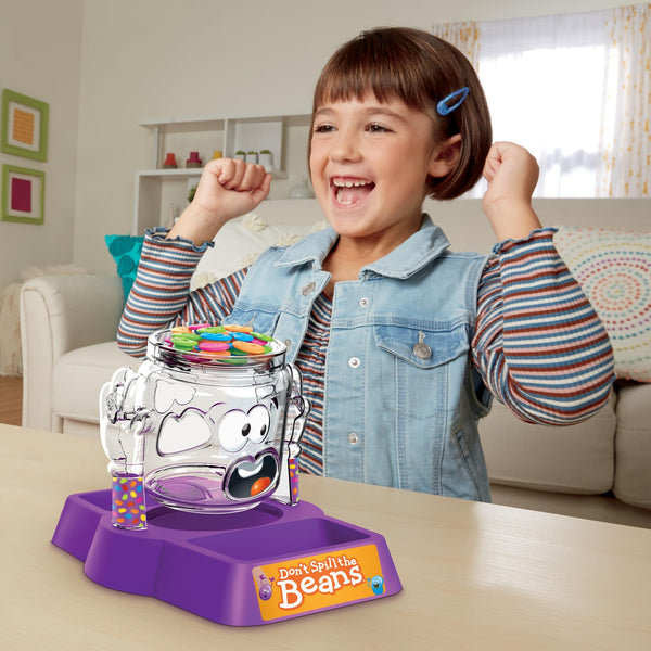 Hasbro Gaming Don't Spill The Beans - The Bean-Balancing, Jar-Tipping Game, 2 Players Ages 3+