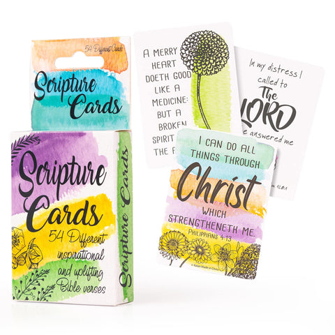 Kalan English Bible Verse Cards for Studying and Praying - Mini Scripture Cards with Bible Verses for Everyone, Bible Study Supplies and Prayer Reminders.
