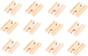 Bigjigs Rail Mini Track Female/Female (Pack of 12)